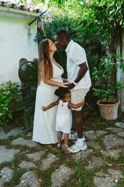 Séance photo grossesse en famille à Pégomas | Côte d'Azur