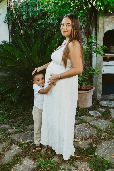 Séance photo grossesse en famille à Pégomas | Côte d'Azur